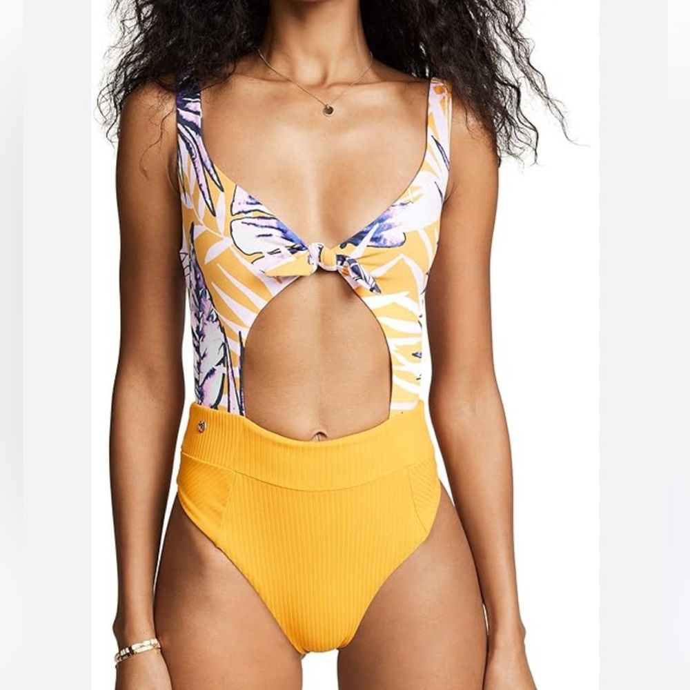 Floral Cutout One-Piece Swimsuit